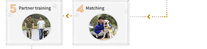 4. matching - 5. partner training 